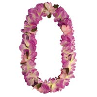 purple orchid leis