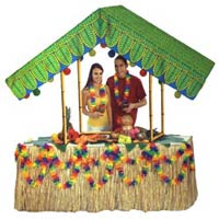 Summer Luau Tiki Bar Coconut Bra Glittered Photo Prop & Cutout, Party  Savers